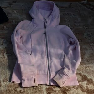 lululemon athletica Pink Bomber Jacket with Ribbed Cuffs